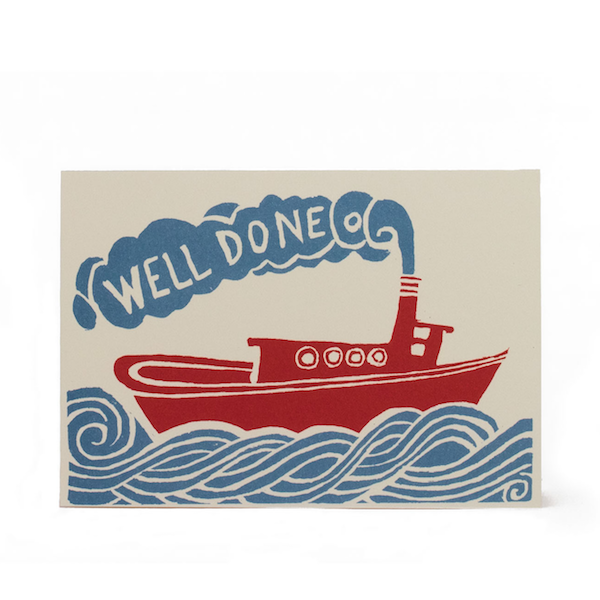 Well Done Tugboat Card