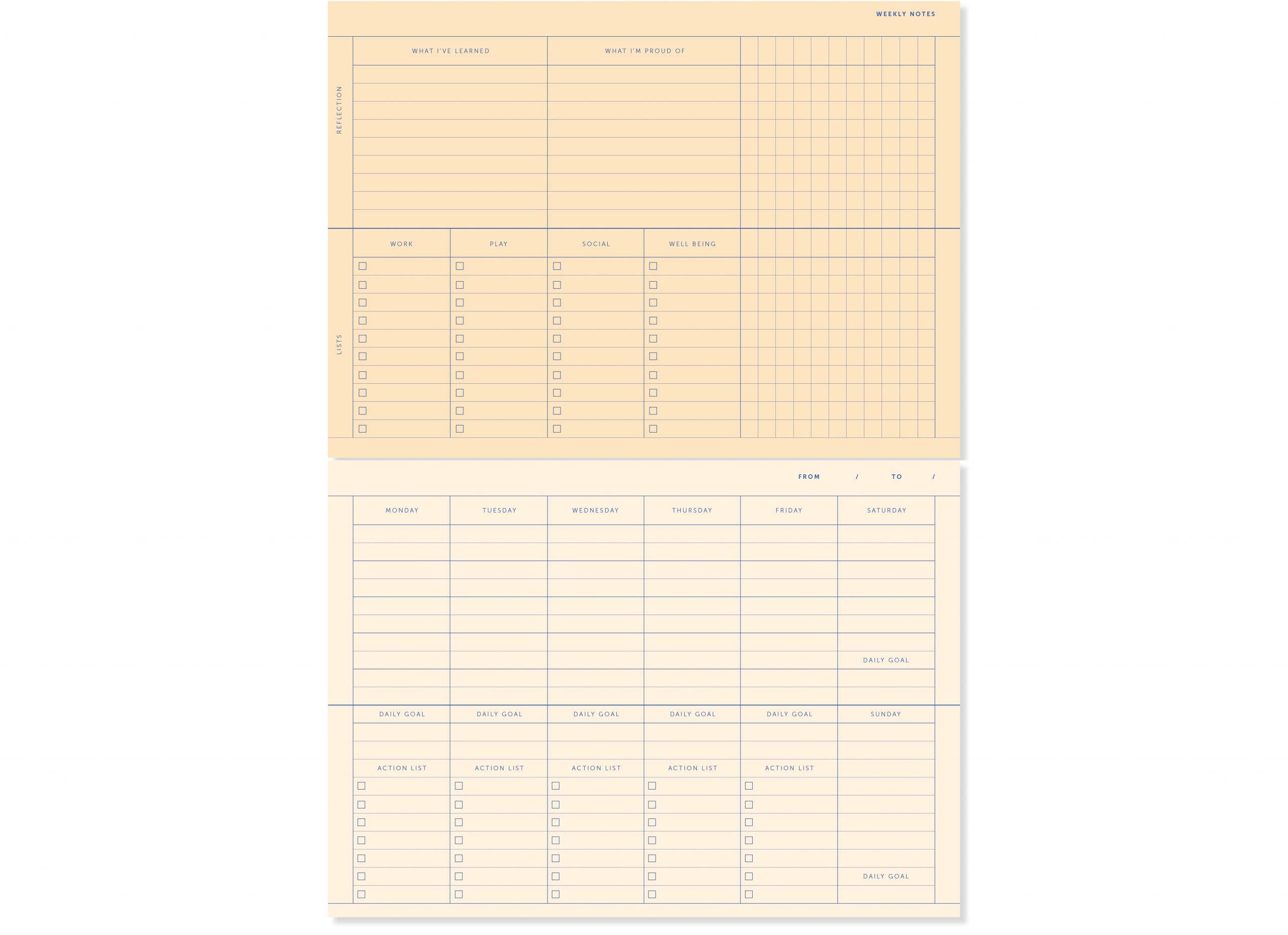 Deskplanner Red