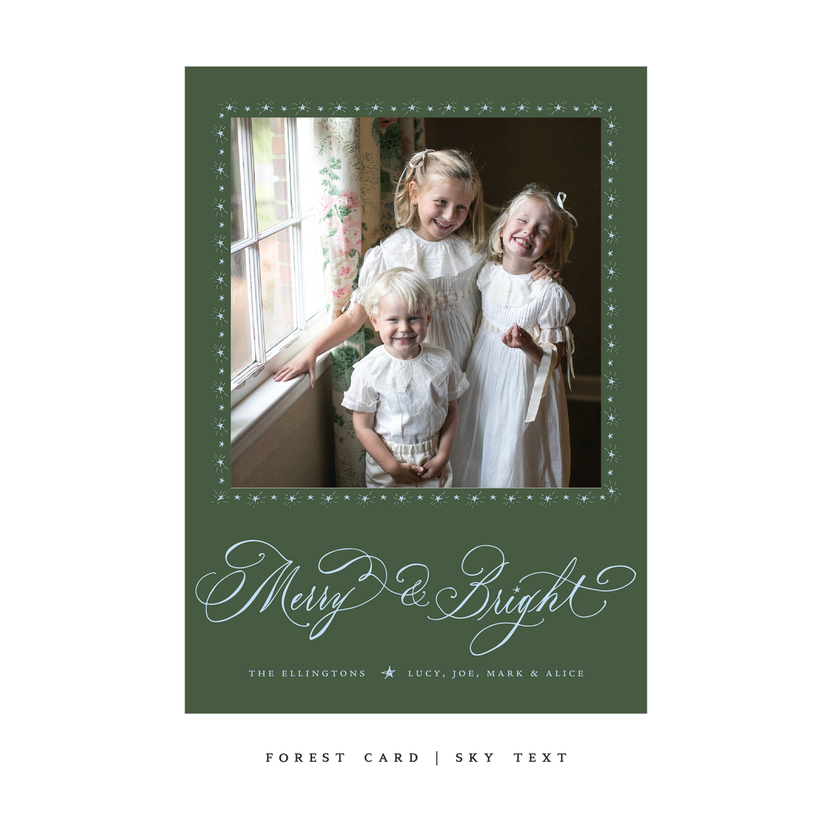 Ellington Classic Flat Print Holiday Card, Large (Archive)
