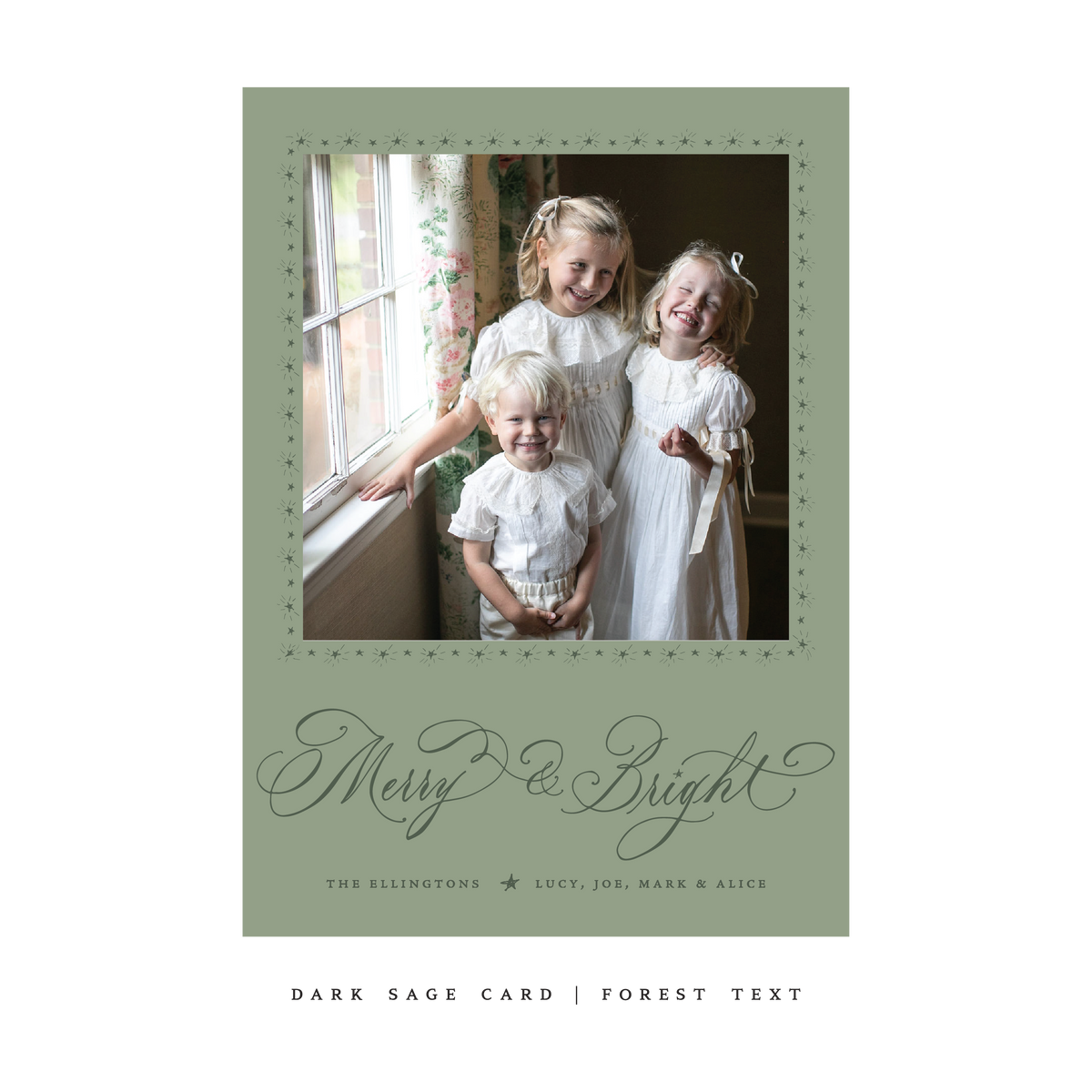 Ellington Classic Flat Print Holiday Card, Large (Archive)