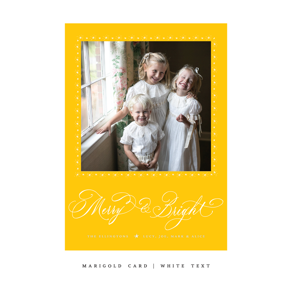 Ellington Classic Flat Print Holiday Card, Large (Archive)