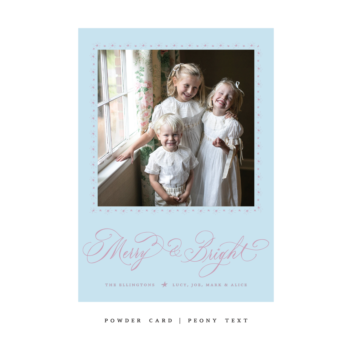 Ellington Classic Flat Print Holiday Card, Large (Archive)
