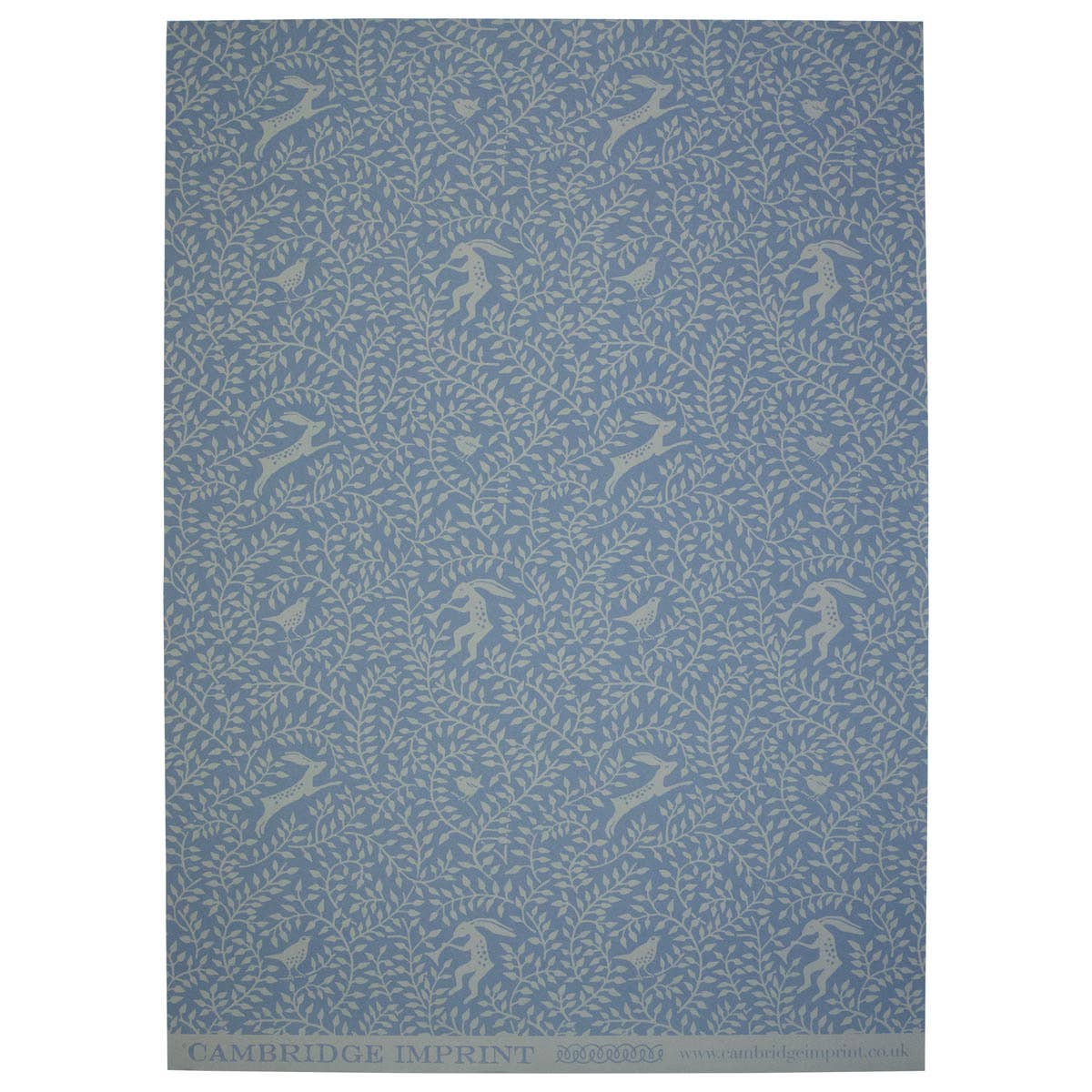 Patterned Paper Dancing Hare Blue Sheets (Set of 3)