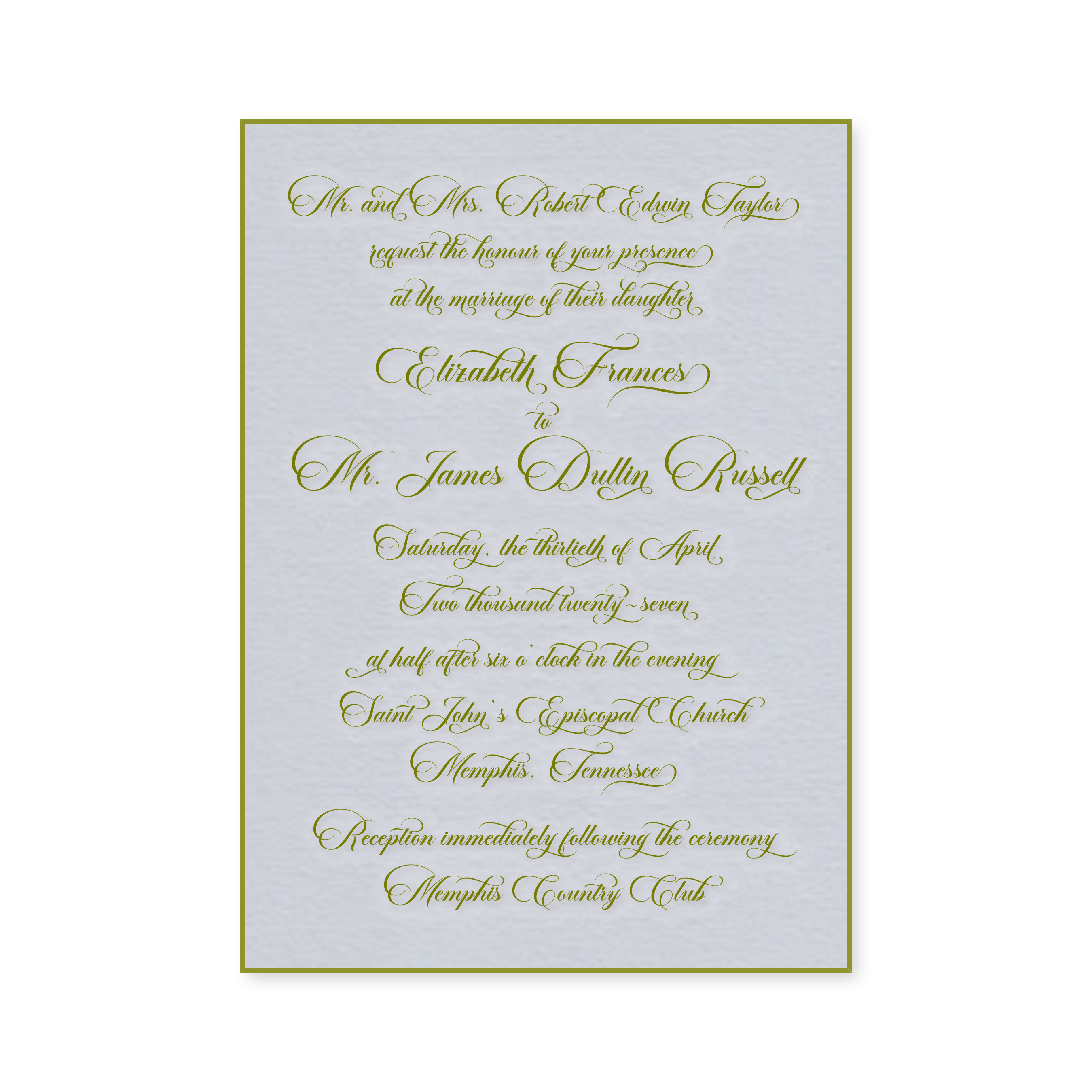 Frances Wedding Invitation