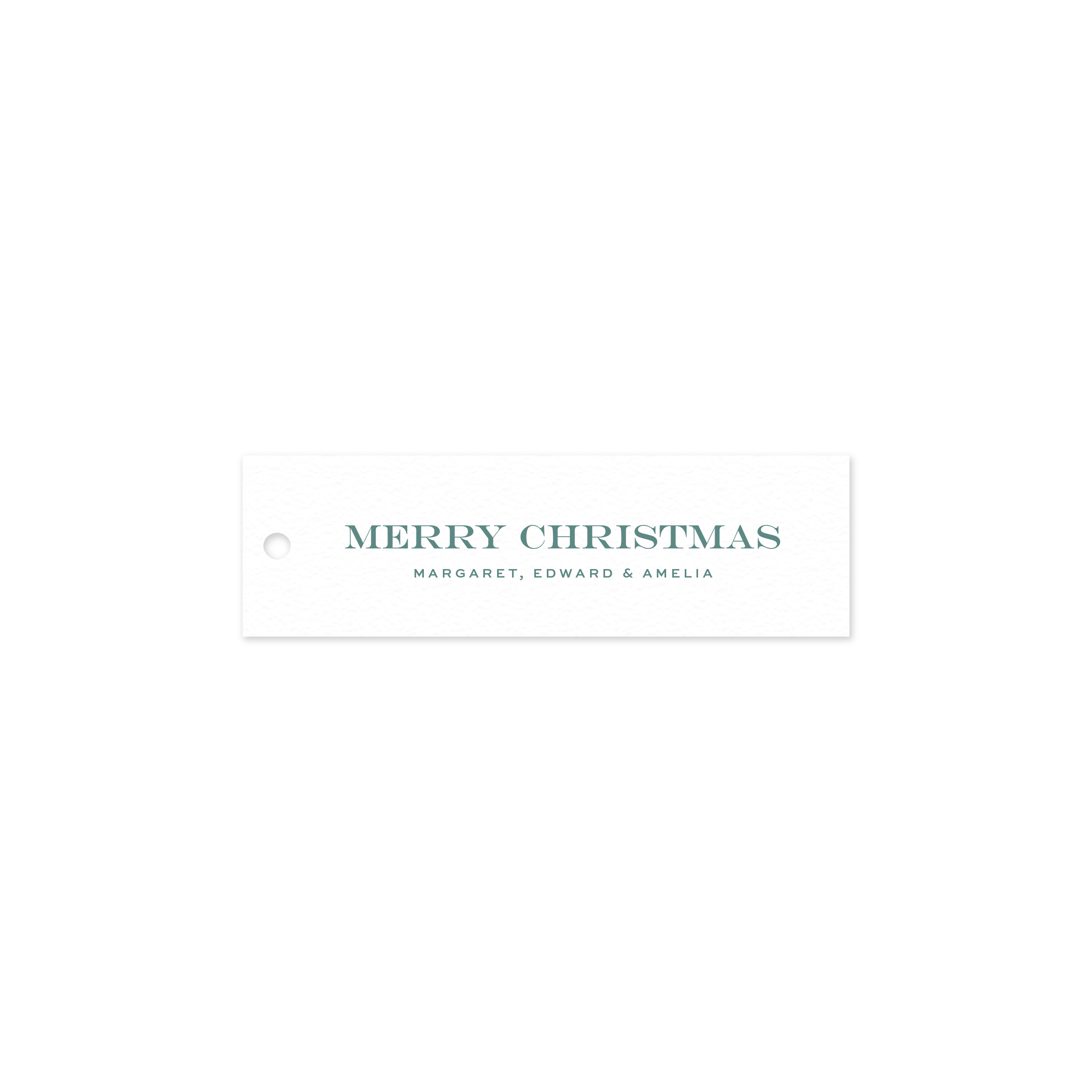 Hampstead Skinny Letterpress Holiday Gift Tag