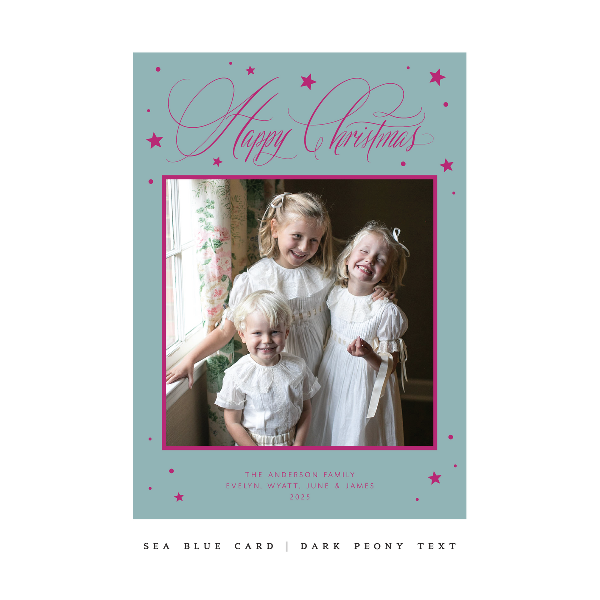 Keaton Classic Flat Print Holiday Card, Large (Archive)