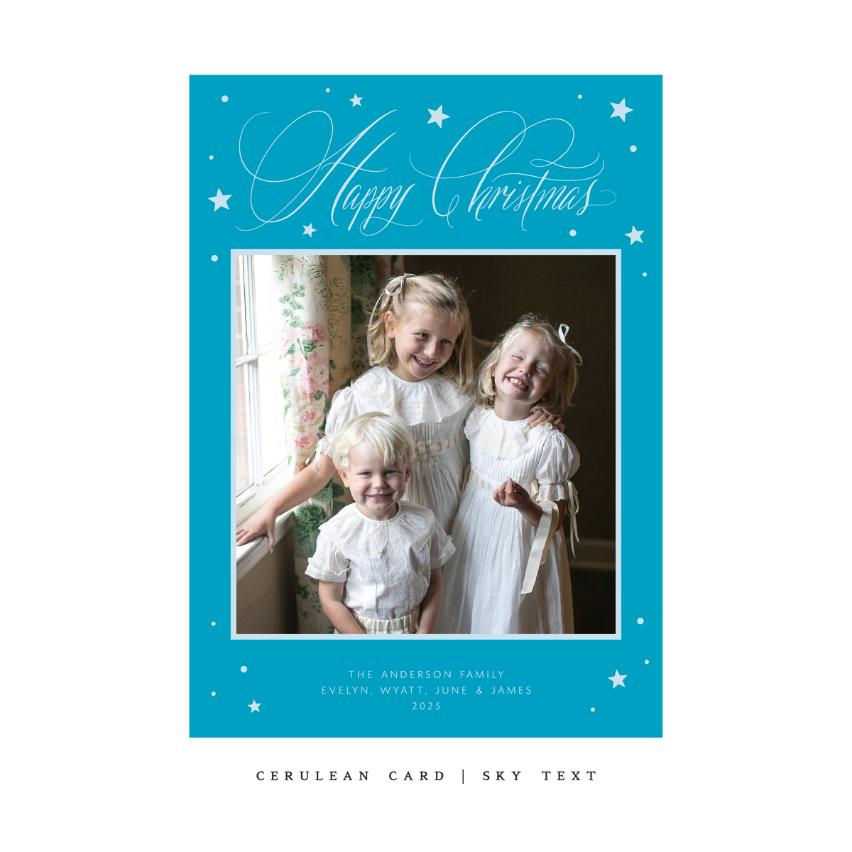 Keaton Classic Flat Print Holiday Card, Large (Archive)