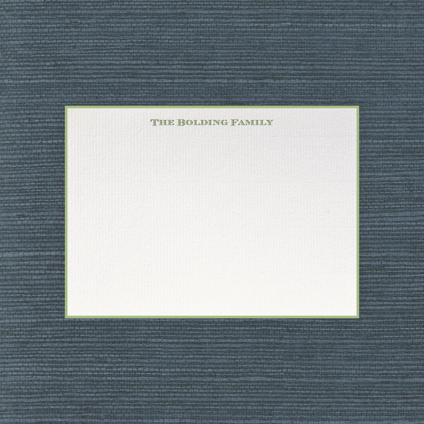 Heath Laid Paper Notecard