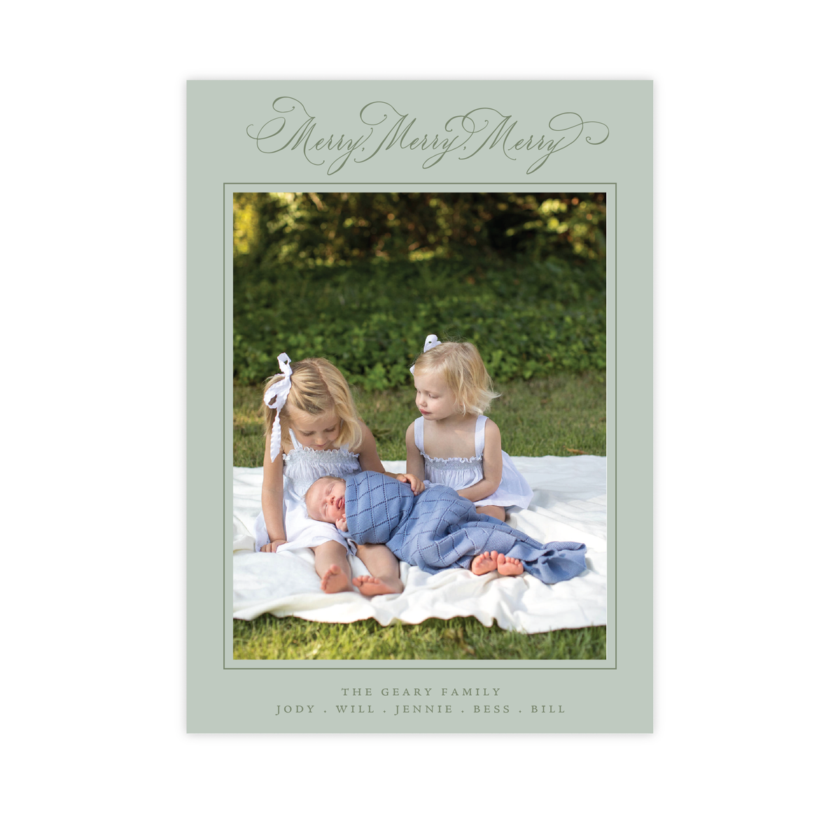 Ludlow Classic Flat Print Holiday Card, Large (Archive)