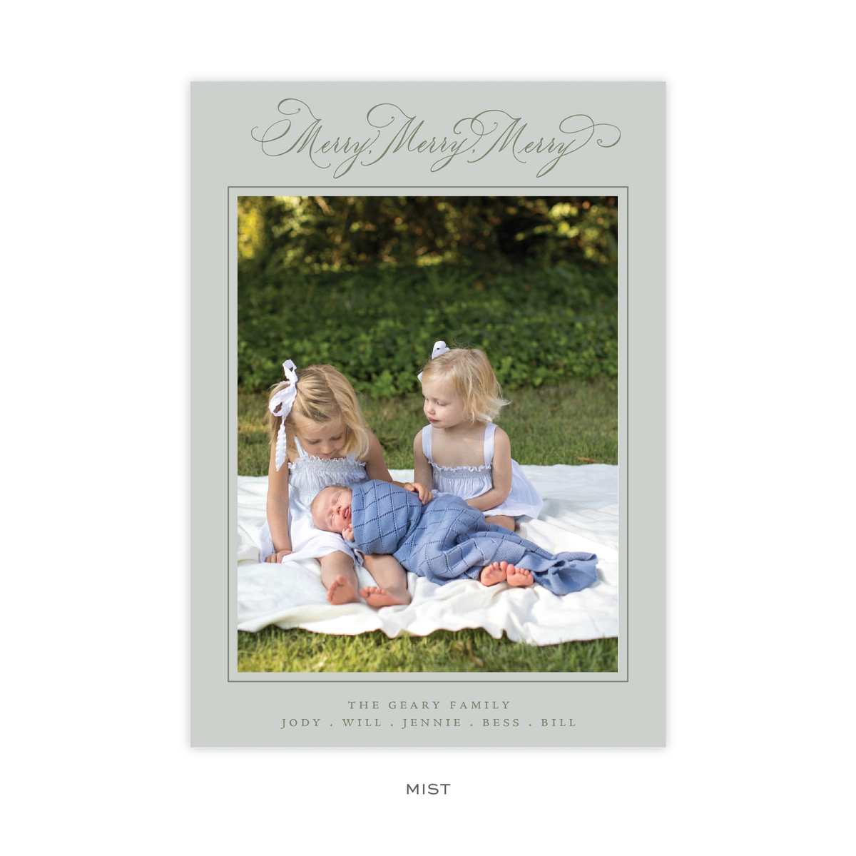 Ludlow Classic Flat Print Holiday Card, Large (Archive)