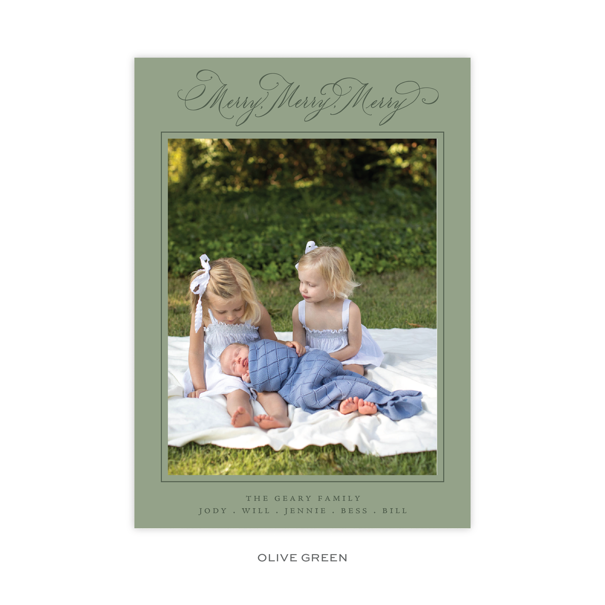Ludlow Classic Flat Print Holiday Card, Large (Archive)