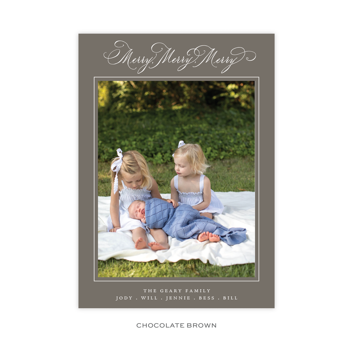 Ludlow Classic Flat Print Holiday Card, Large (Archive)