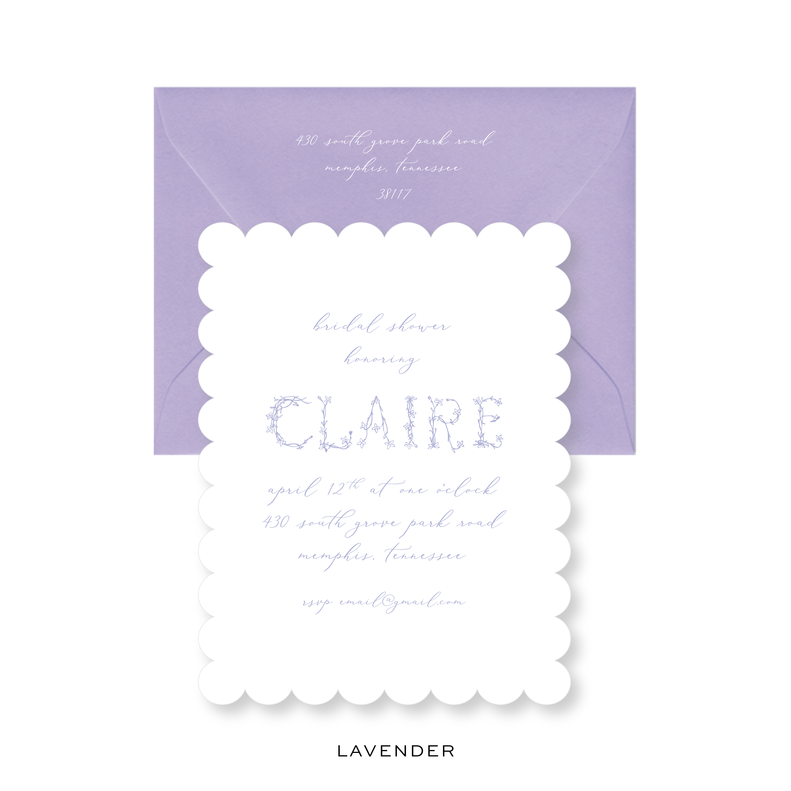 Claire Bridal Invitation