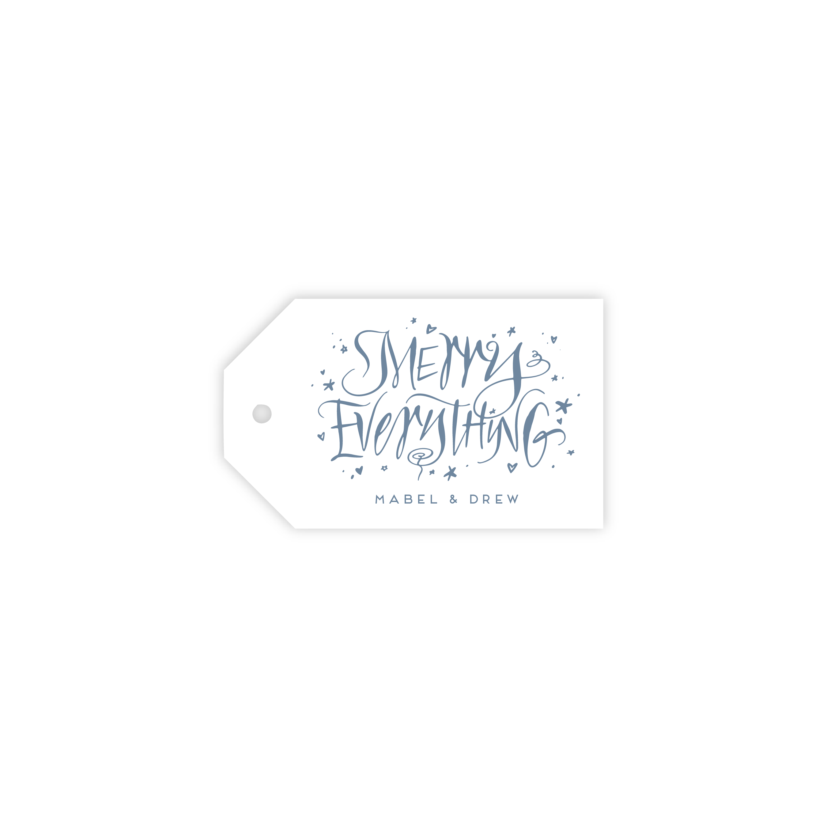 Ansley Luggage Letterpress Holiday Gift Tag