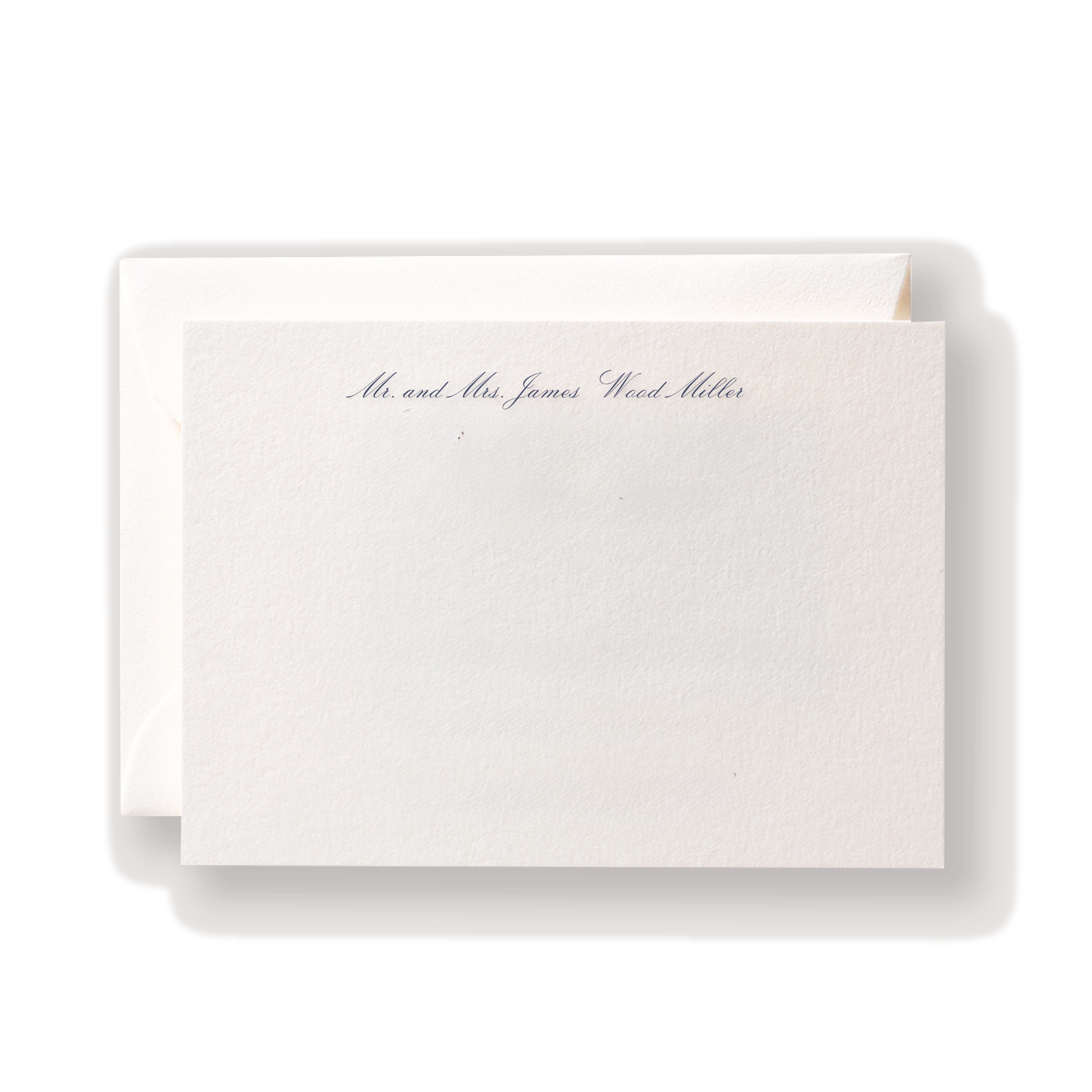 Mr. and Mrs. Miller Engraved Note