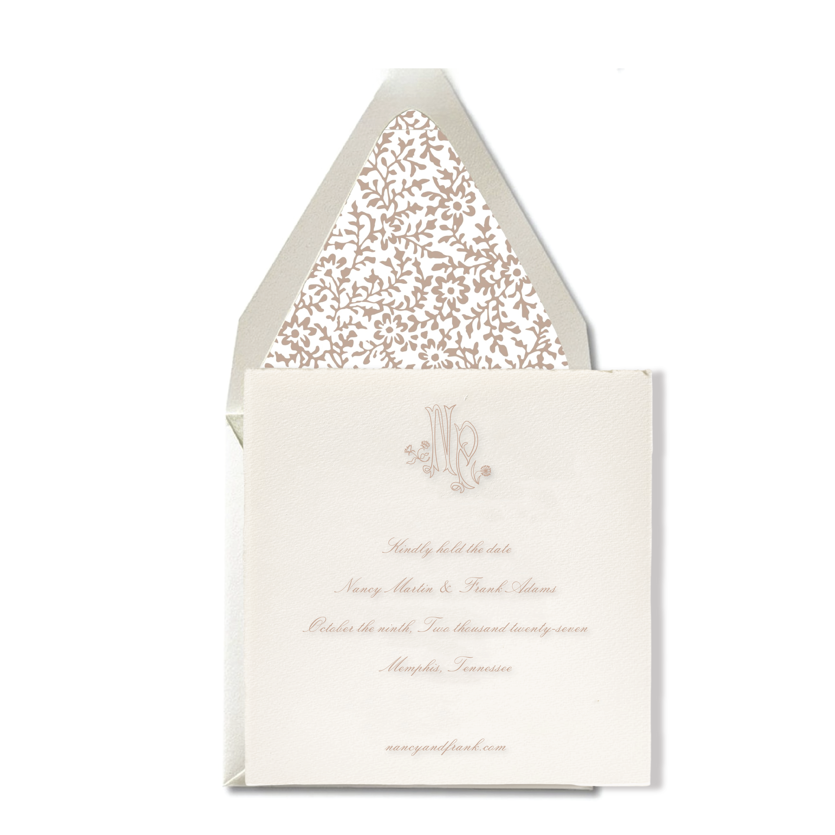 Nancy Deckled Save the Date