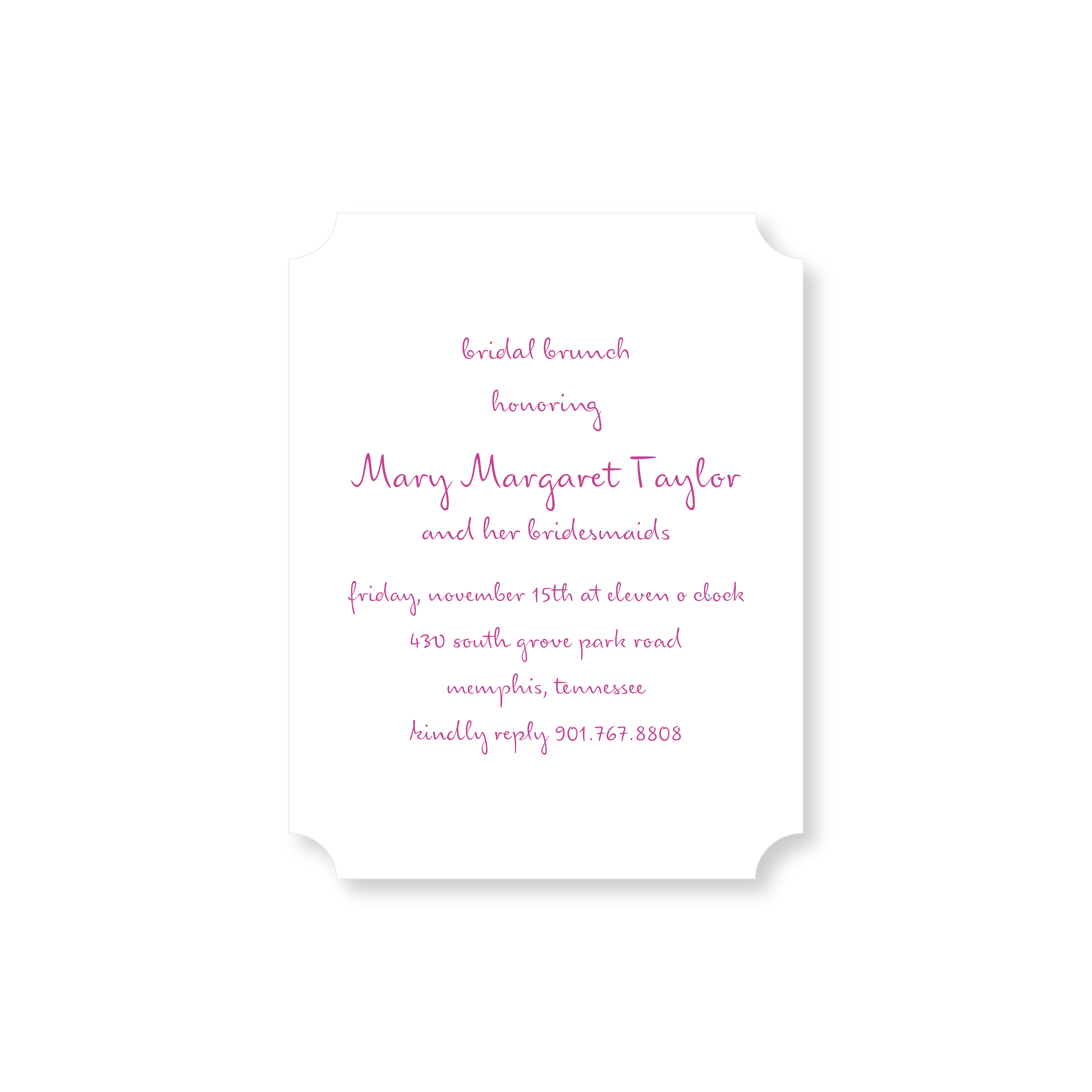 Nell Bridal Invitation