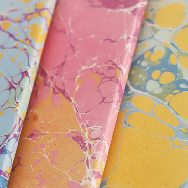 Soft Cover Marbled Paper Notebooks
