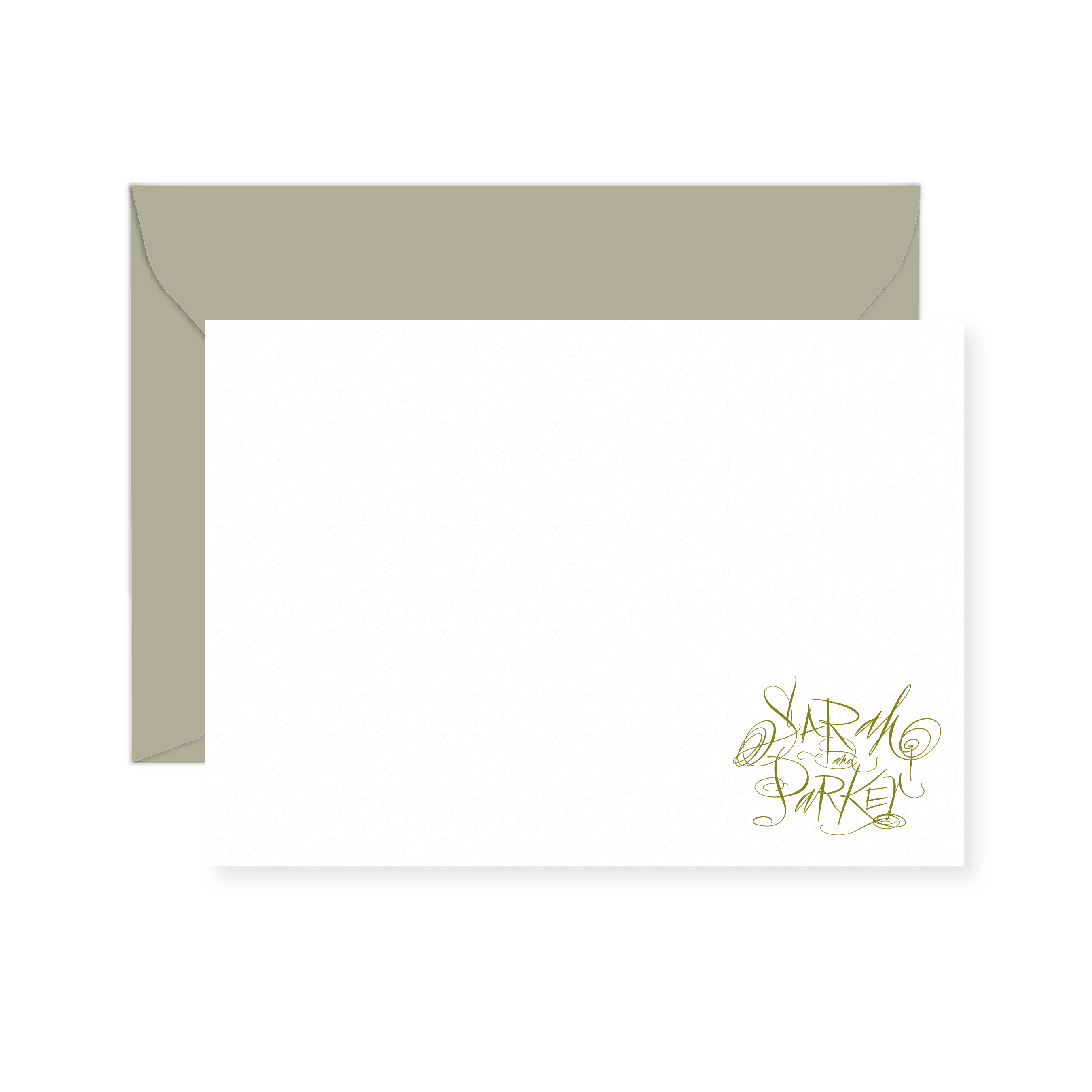 Austen Calligraphy Classic Printed Note