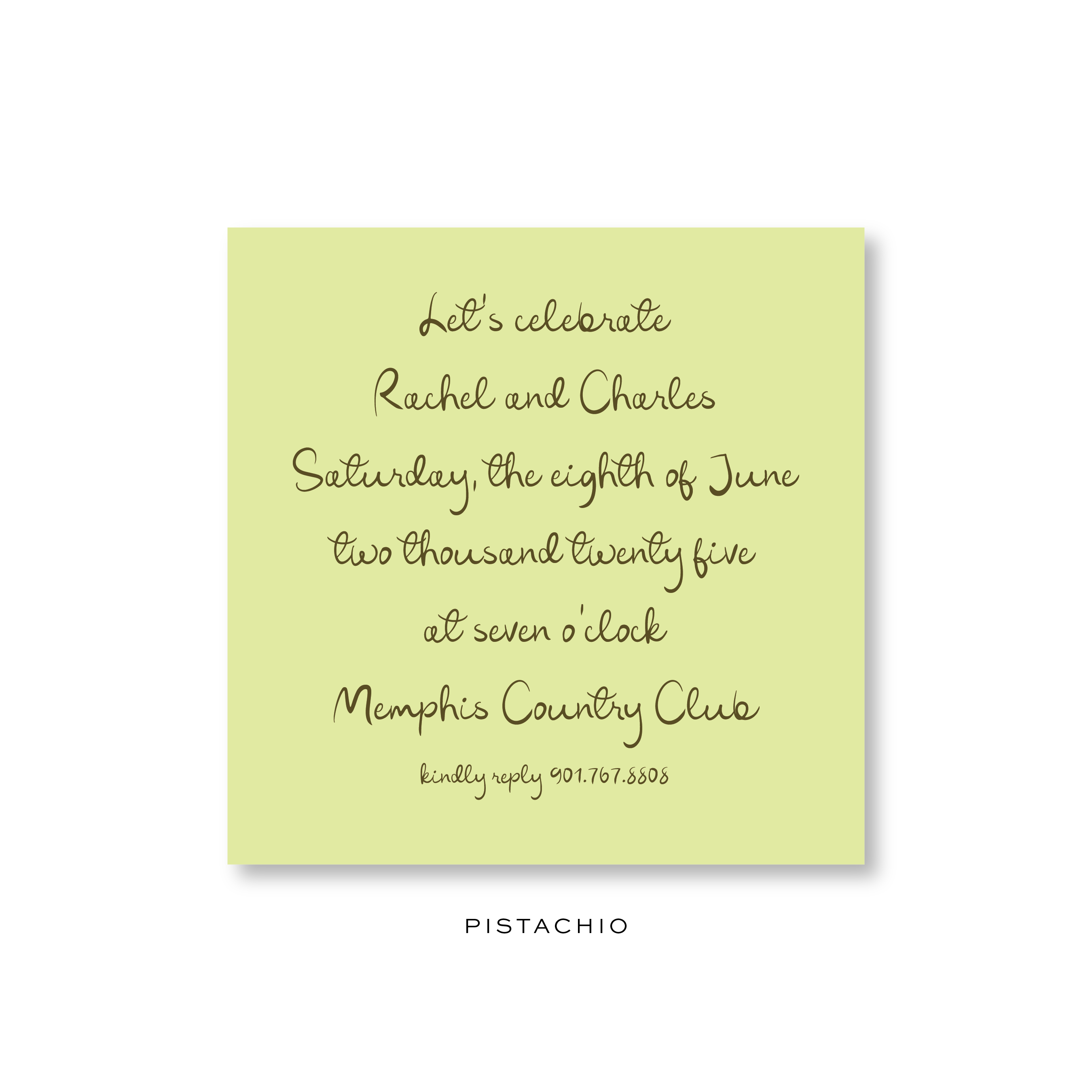 Rachel Bridal Invitation