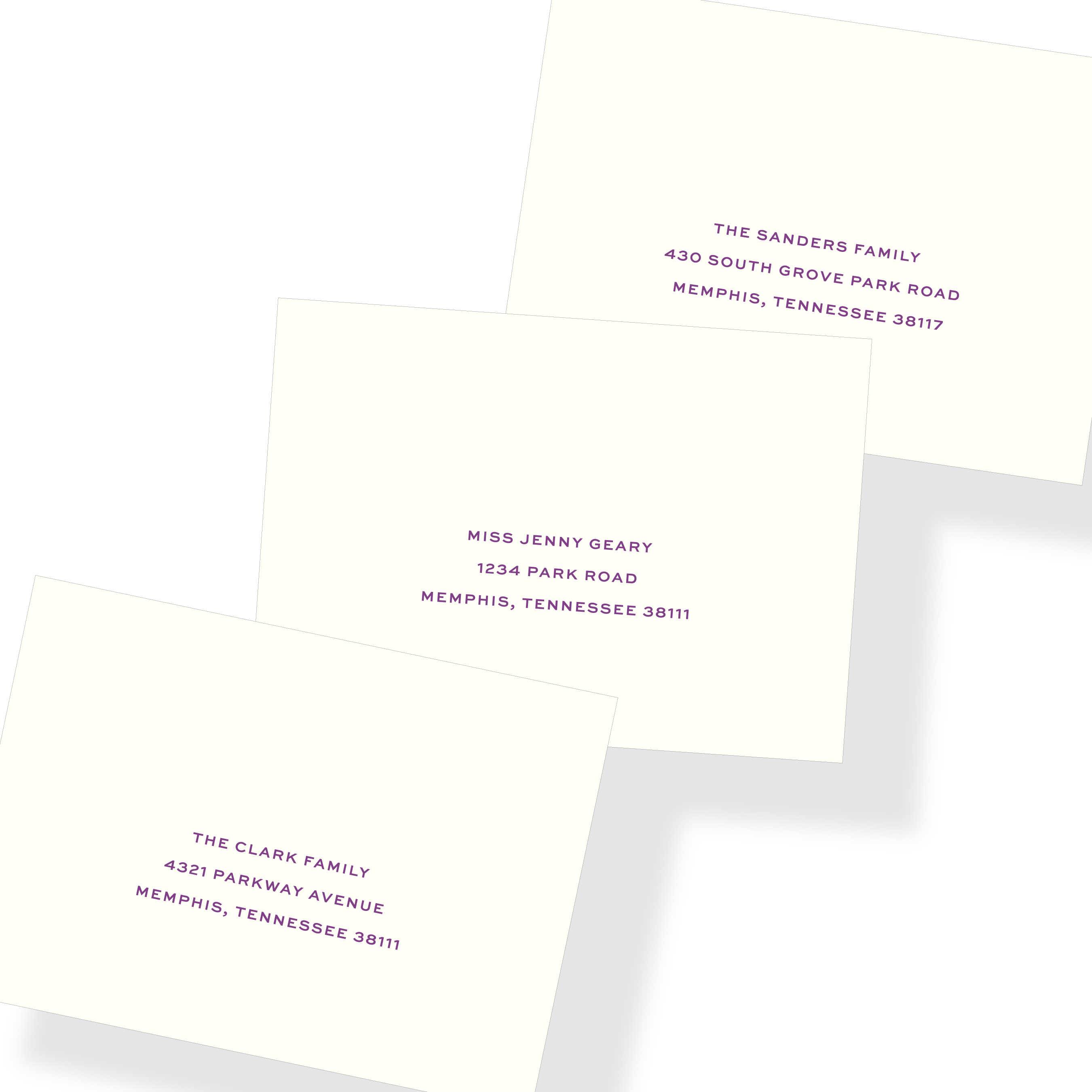 Recipient Addressed Envelopes