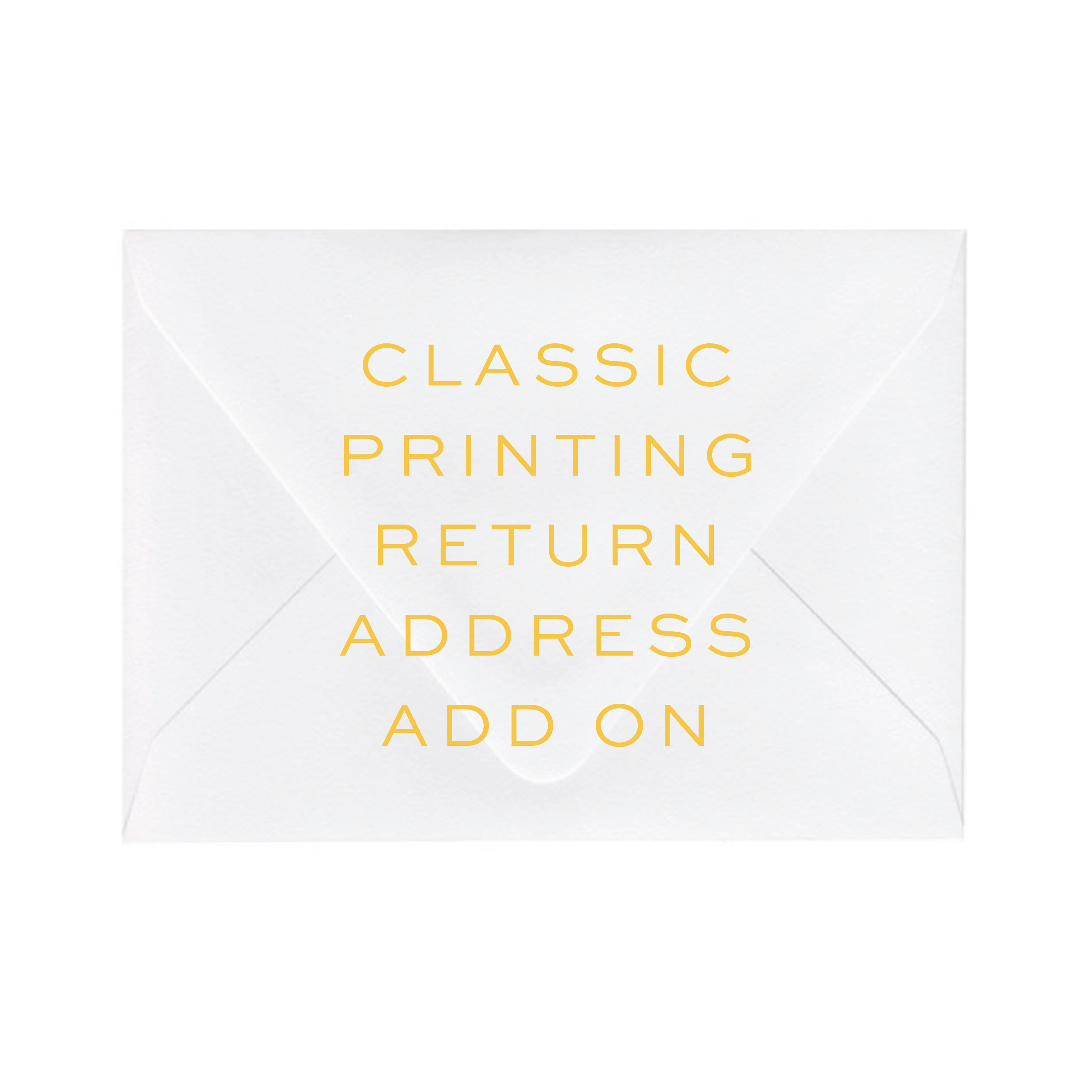 Classic Printed Return Address – Coordinated Envelope Flap Printing