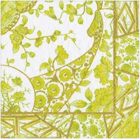 Gilded Porcelain Cocktail Napkin