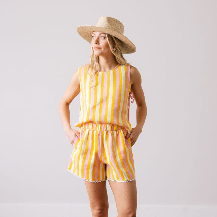 Sunkissed Stripe Beach Matching Set