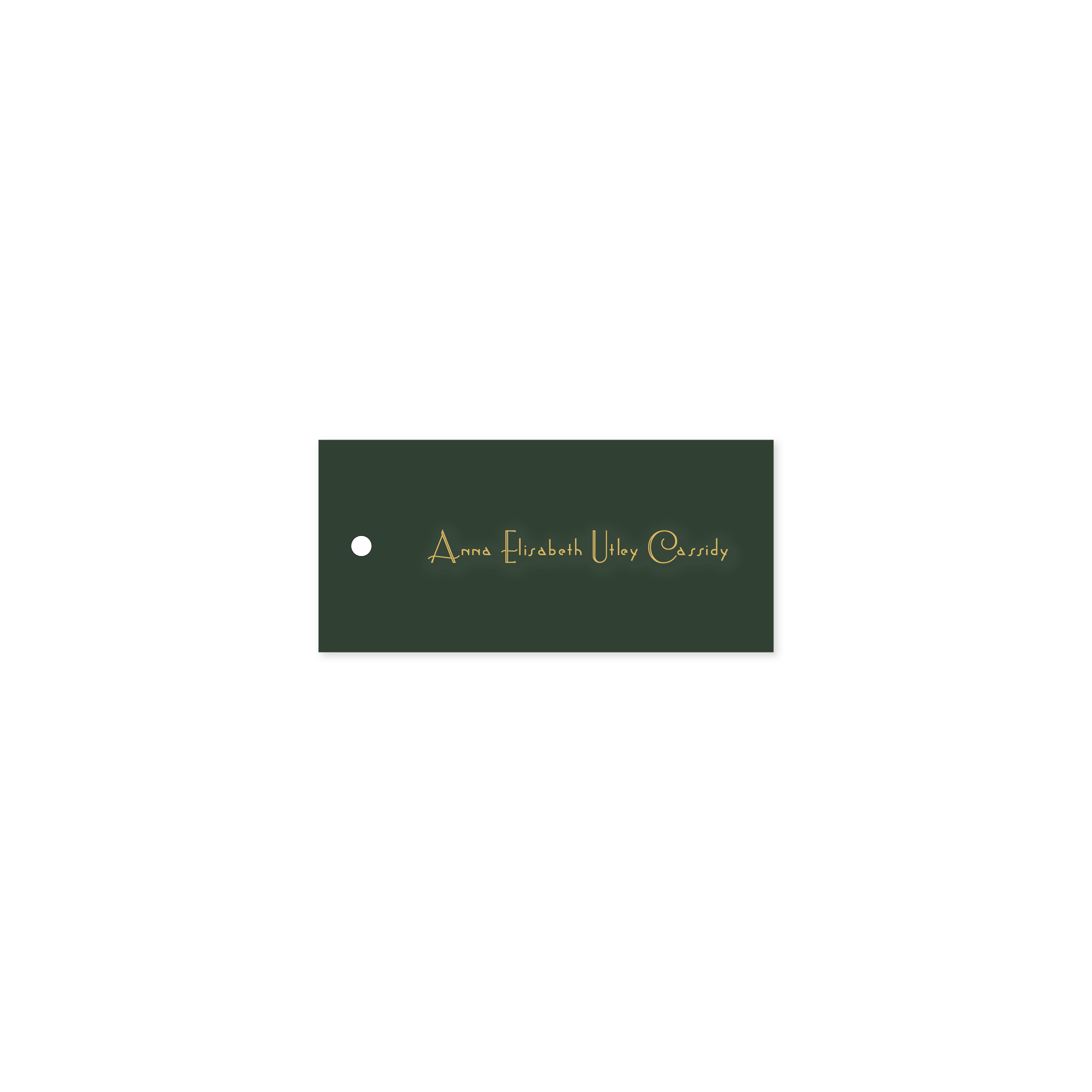 The Cassidy Engraved Tag
