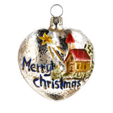 Christmas Chapel Handblown Glass Ornament