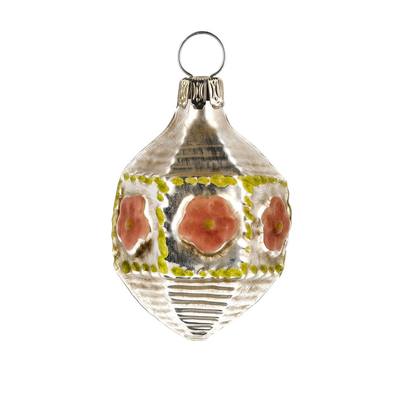 Rose Posey Handblown Glass Ornament