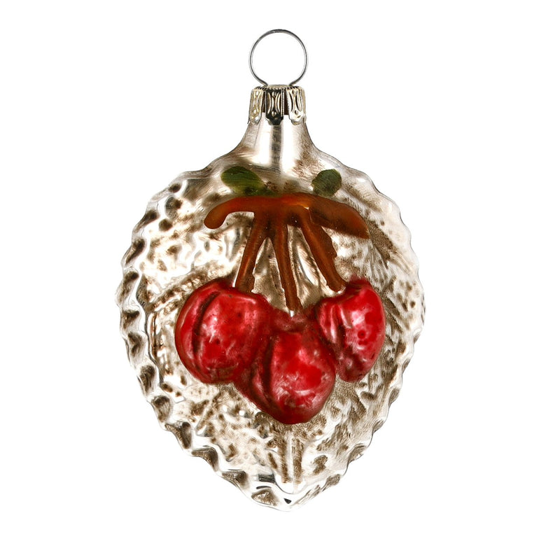 Cherries Handblown Glass Ornament