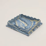 Scalloped Tray Set - Mountain Blue