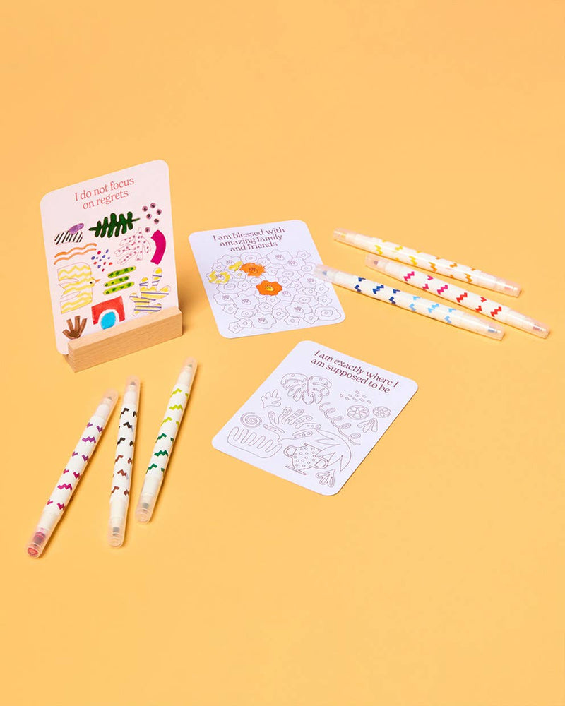 Color Your Own Affirmation Cards