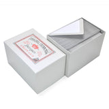 Original Crown Mill Classic Laid Note Card Presentation Box: White / 4x6"