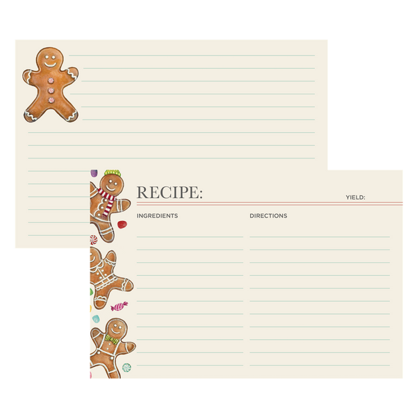 Gingerbread Recipe Cards