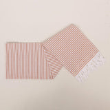 Striped Colorful Turkish Cotton Peshtemal Towel: Dark Navy Blue / Beach Towel