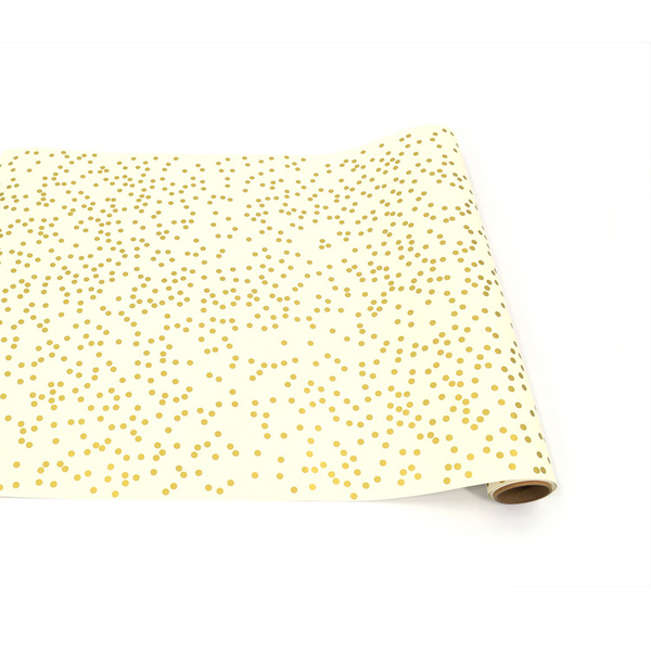 Gold Confetti Paper Table Runner