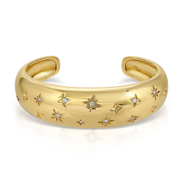 Cosmic Dome Cuff - Gold