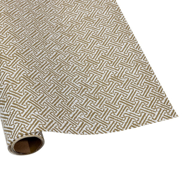Fretwork Gold Wrapping Paper