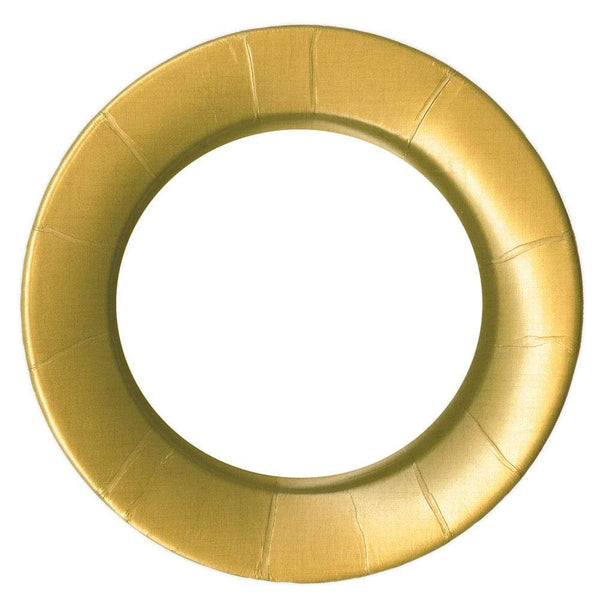 Linen Gold Border Dinner Plate