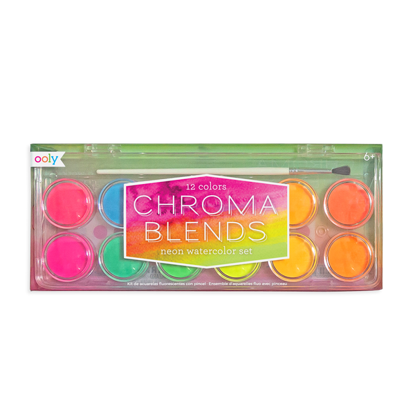 Chroma Blends Watercolor Paint Set - Neon