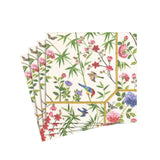 Chinese Wallpaper Paper Cocktail Napkins in Cream