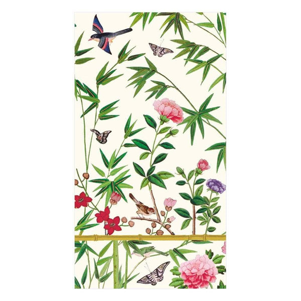 Chinoiserie Wallpaper Guest Towel (Cream)