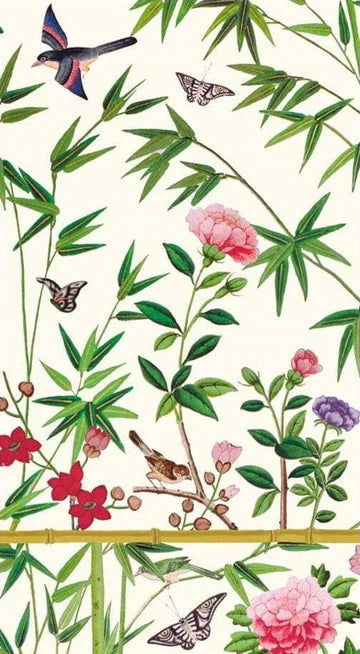 Chinoiserie Wallpaper Guest Towel (Cream)