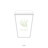 Surrey Motif Paper Cup | 12 oz with Lid