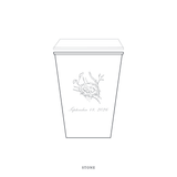Surrey Motif Paper Cup | 12 oz with Lid