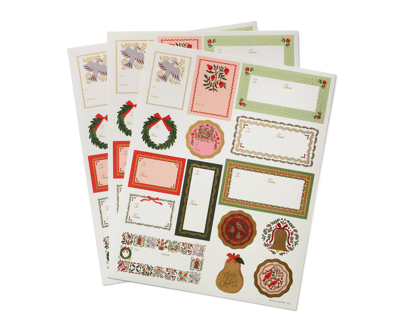 Pack of 3 Christmastide Stickers & Labels