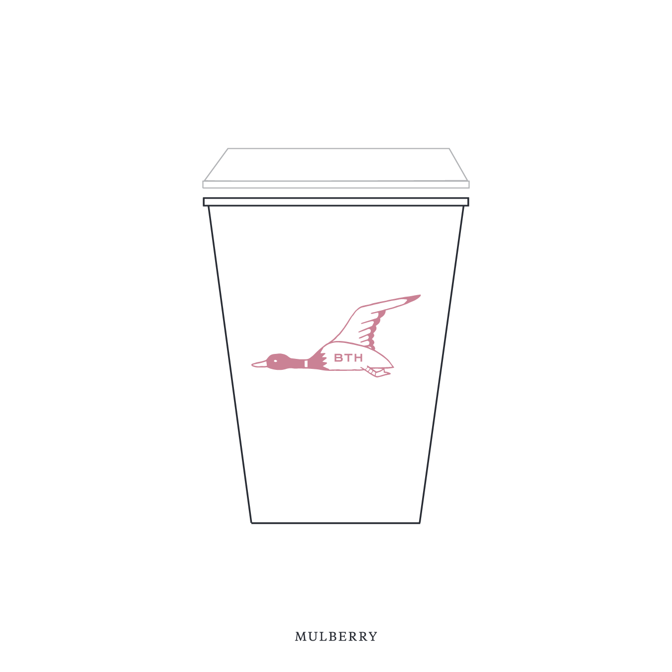 Hampstead Motif Paper Cup | 12 oz with Lid