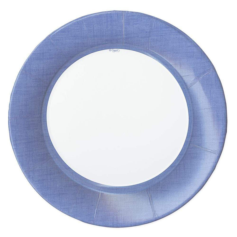 Linen Border Dinner Plates